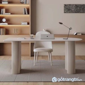 Bàn làm việc tone trắng (1)