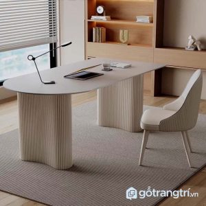 Bàn làm việc tone trắng (2)