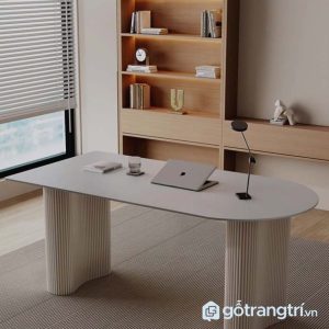 Bàn làm việc tone trắng