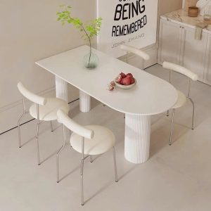 avar bàn làm việc chân trụ tròn
