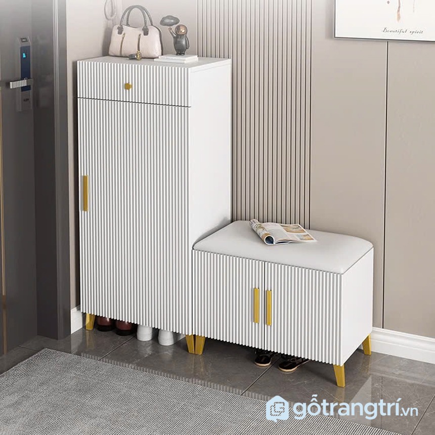 Tủ giầy kèm ghế ngồi thiết kế hiện đại, đa năng GHS-52606