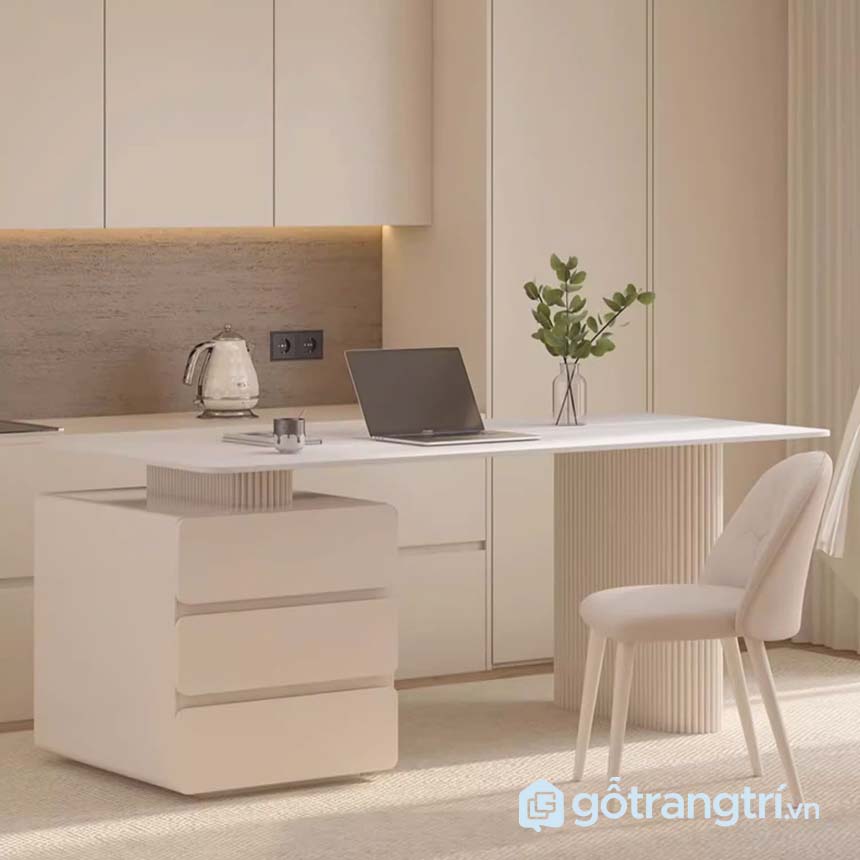 Bàn làm việc decor phong cách Bắc Âu