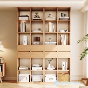 1 kệ sách nhiều tầng có hộc
