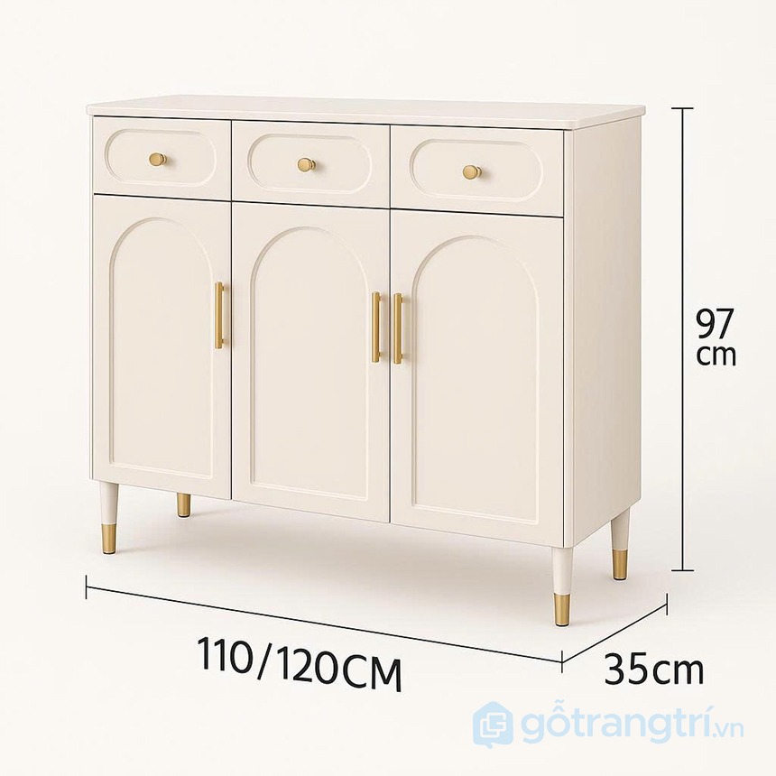 Tủ giầy phòng khách đẹp hiện đại GHS-52605a