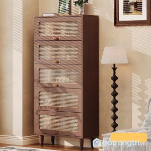 1 tủ sách cửa kính gỗ