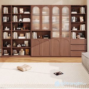1 tủ sách gỗ công nghiệp đẹp