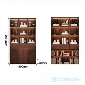 10 tủ sách gỗ công nghiệp cao cấp