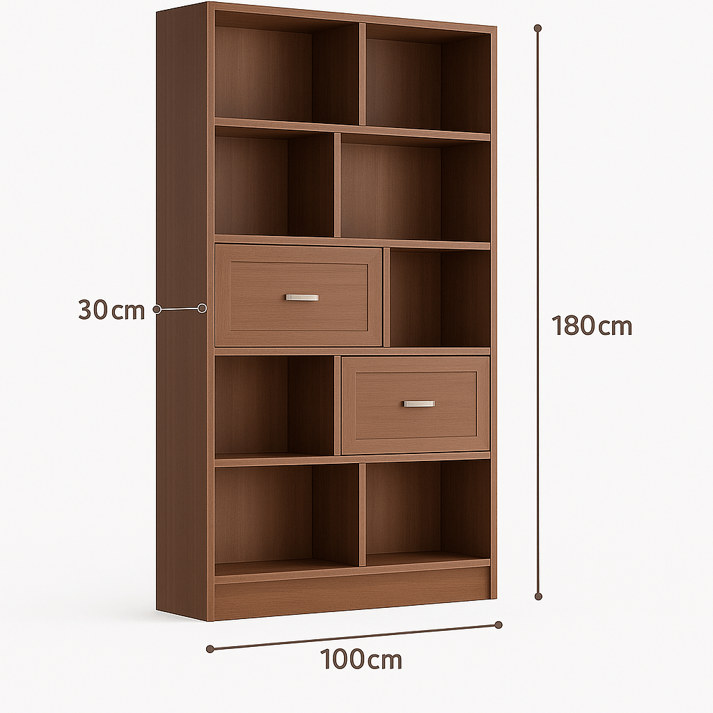 Kệ sách gỗ nhiều ngăn GHS-2643 tối ưu không gian sống