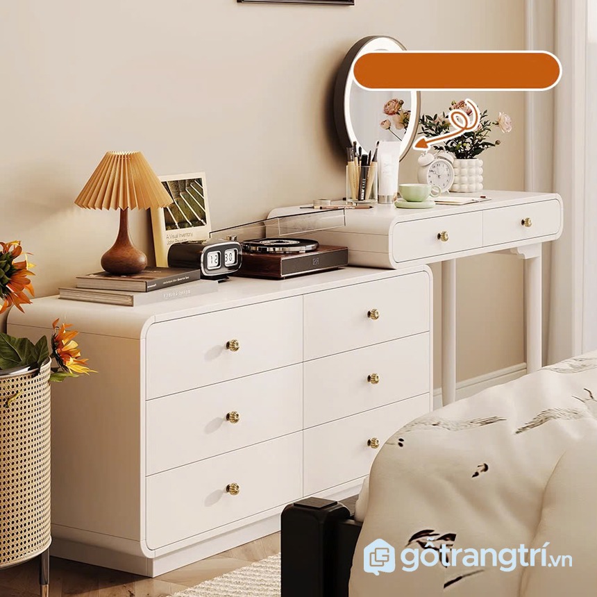 Bàn trang điểm kết hợp tủ ngăn kéo