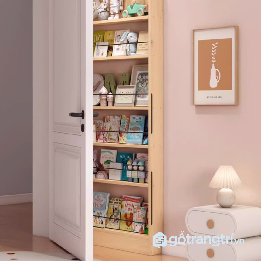 Kệ sách bo góc an toàn cho trẻ em GHS-2666