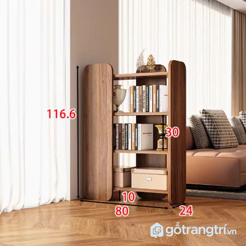 Kệ sách gỗ công nghiệp chia ô GHS-2665