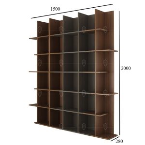 2 kệ sách vách ngăn phòng khách