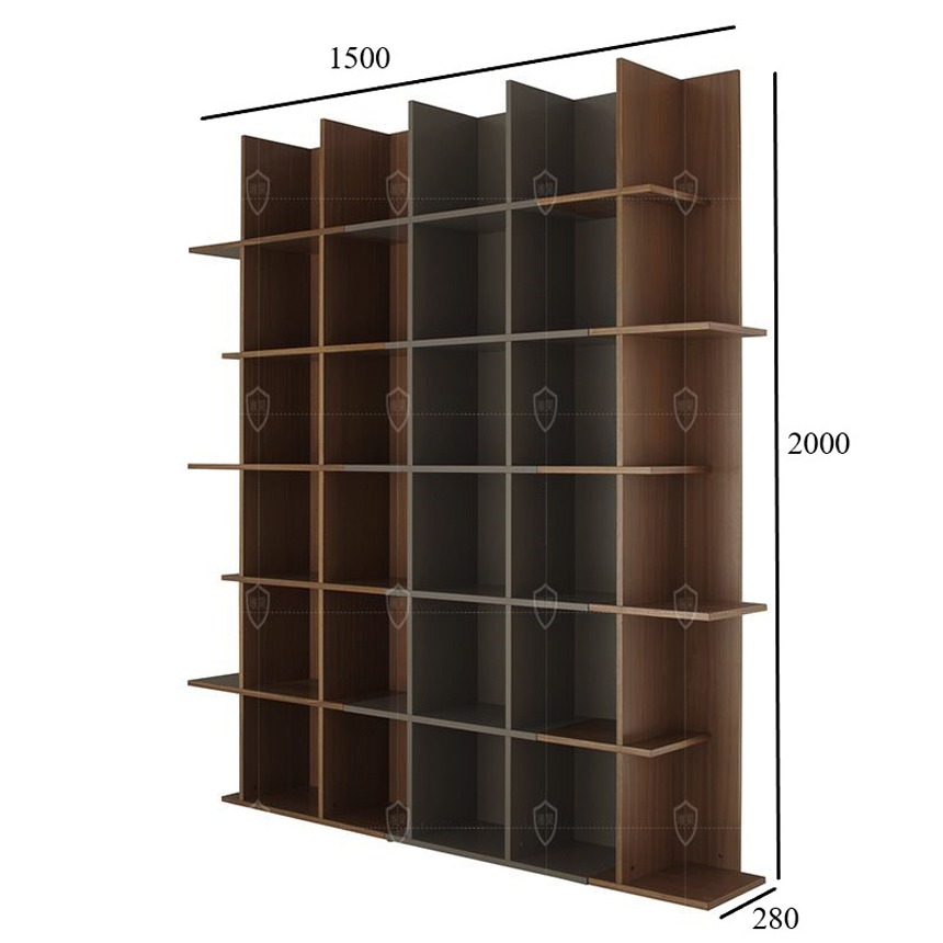 Kệ sách vách ngăn phòng khách hiện đại thiết kế độc đáo GHS-2638
