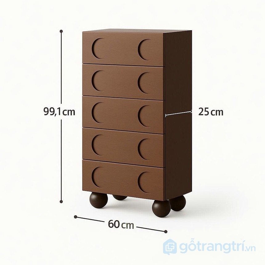 Tủ gỗ phong cách retro GHS-52607