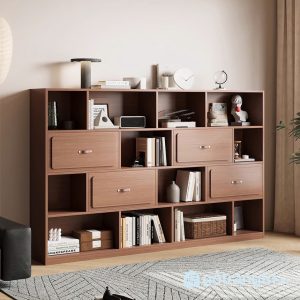 3 kệ sách gỗ nhiều ngăn