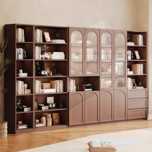 3 tủ sách gỗ công nghiệp đẹp