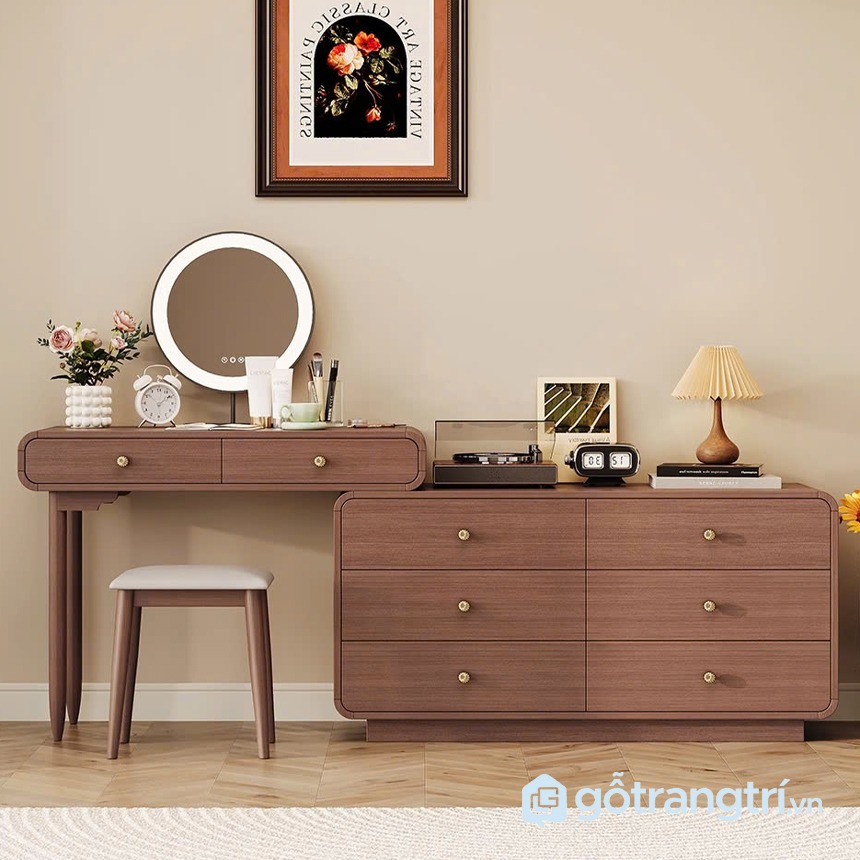 Bàn trang điểm kết hợp tủ ngăn kéo