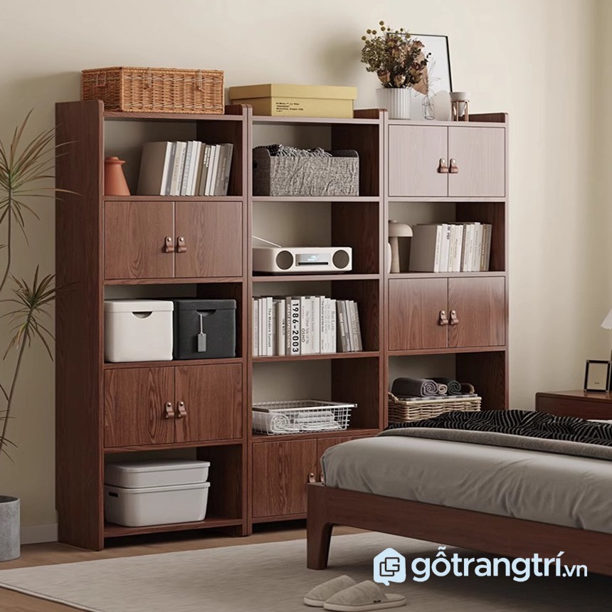 Kệ sách kết hợp tủ