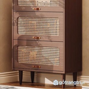 4 tủ sách cửa kính gỗ