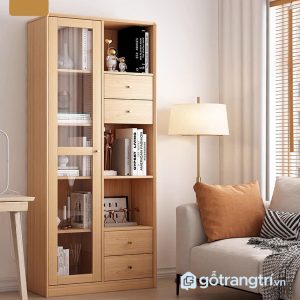 4 tủ sách phòng làm việc tối giản