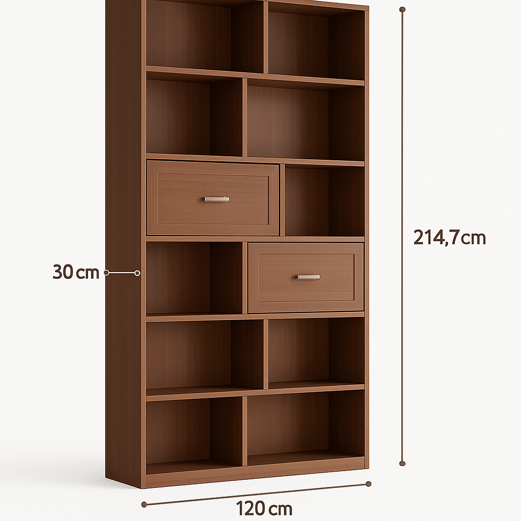 Kệ sách gỗ nhiều ngăn GHS-2643 tối ưu không gian sống