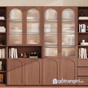 5 tủ sách gỗ công nghiệp đẹp