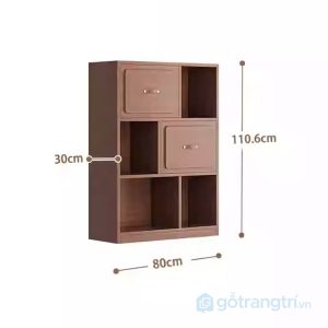 6 kệ sách gỗ nhiều ngăn