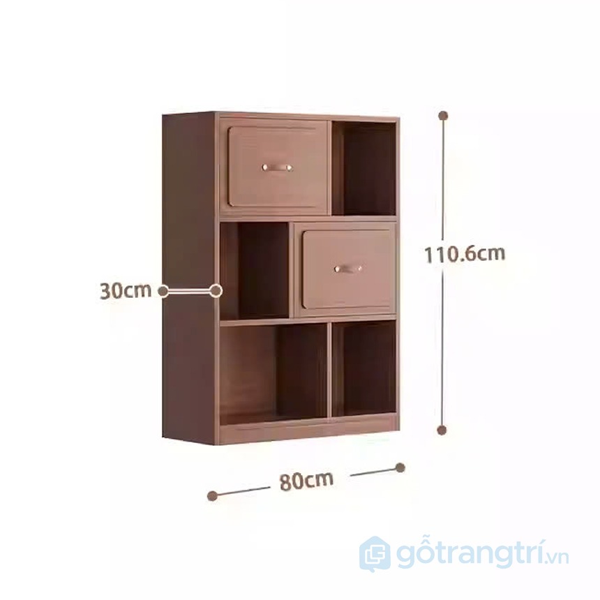 Kệ sách gỗ nhiều ngăn