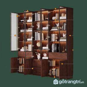 6 tủ sách gỗ công nghiệp cao cấp