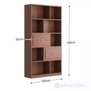 7 kệ sách gỗ nhiều ngăn