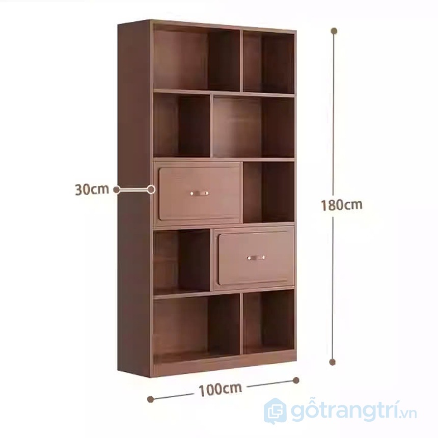 Kệ sách gỗ nhiều ngăn