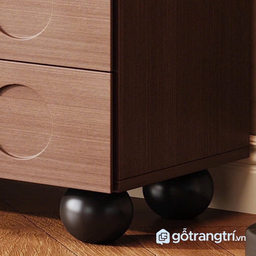 Tủ gỗ phong cách retro
