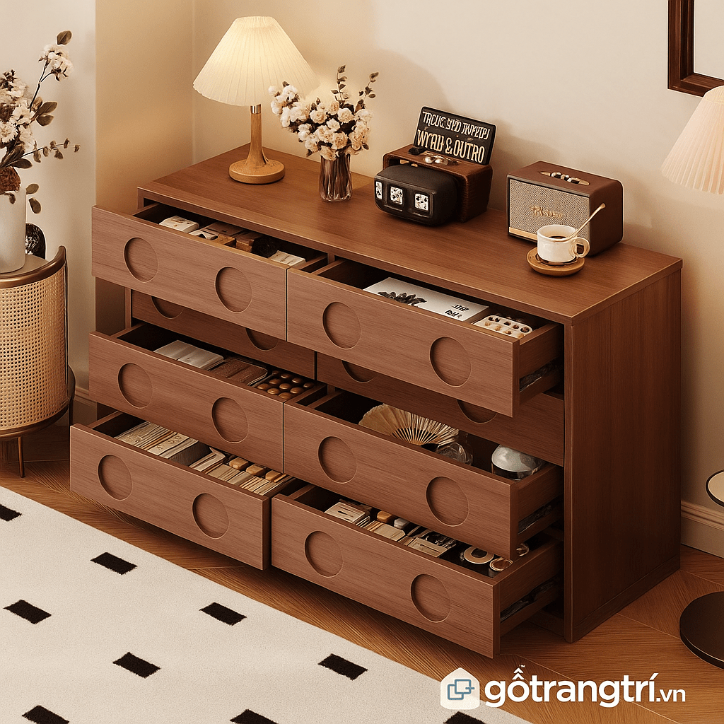 Tủ gỗ phong cách retro GHS-52607