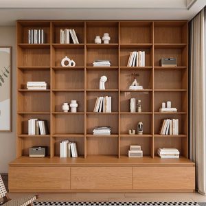 Kệ gỗ để sách và đồ decor