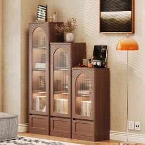 Tủ trưng bày sách bằng gỗ