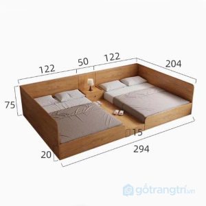 10 giường 2 người riêng biệt không tầng