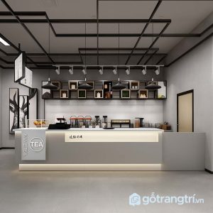 2 quầy order trà sữa đẹp