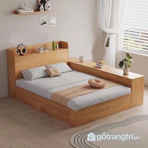 3 giường đôi gỗ liền vách ngăn