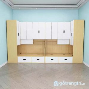 3 giường ngủ kết hợp bàn học
