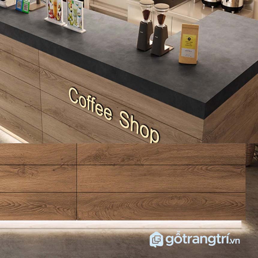 Quầy pha chế cafe nhỏ/chữ L gọn đẹp GHS-41990