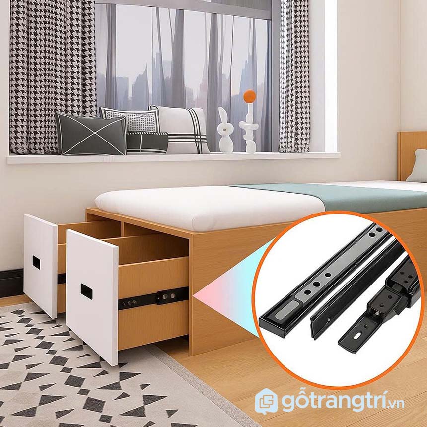 Giường tầng đôi không tầng trên thông minh GHS-9365