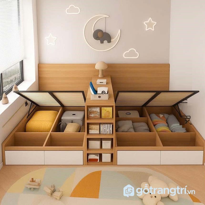 Giường đôi cho 2 bé GHS-9366
