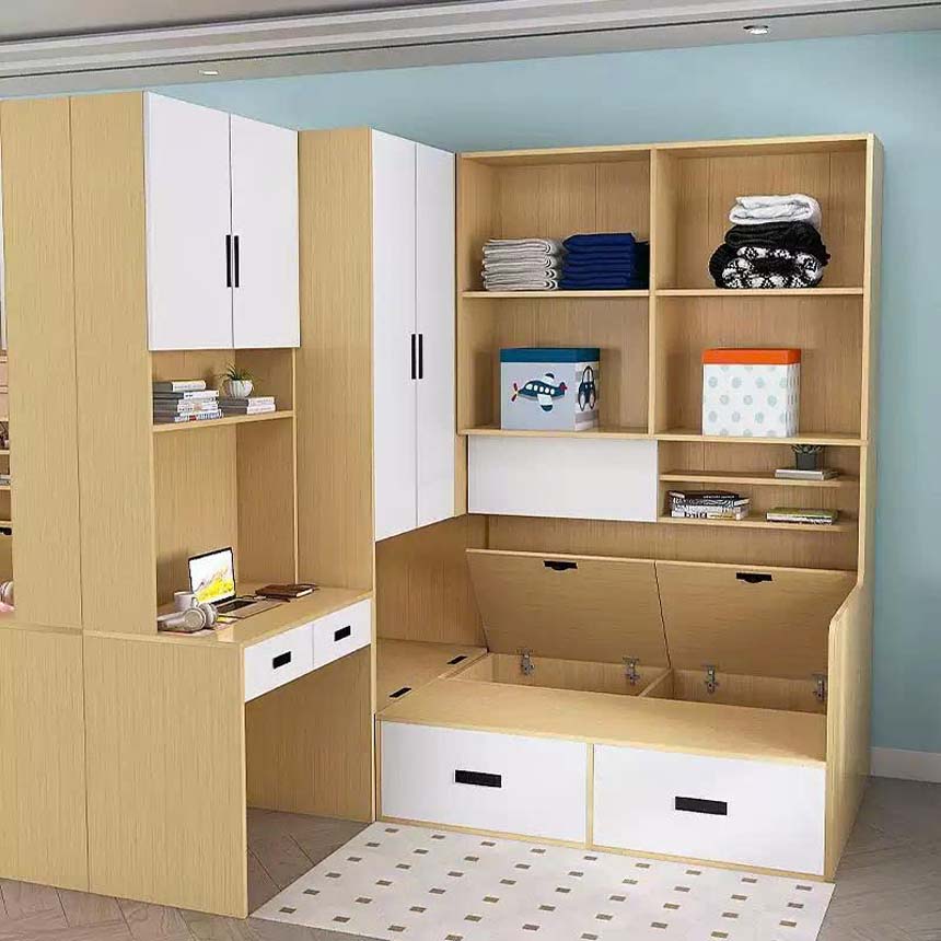 Giường ngủ kết hợp bàn học thông minh, tiết kiệm không gian GHS-9364