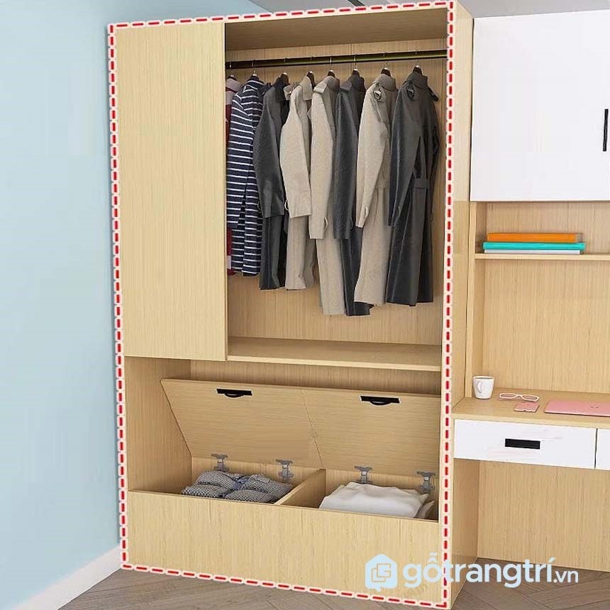 Giường ngủ kết hợp bàn học thông minh, tiết kiệm không gian GHS-9364