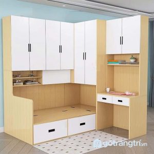 avar giường ngủ kết hợp bàn học