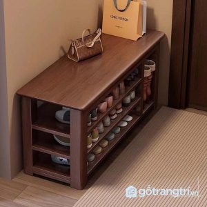 1 ghế băng kệ giày gỗ