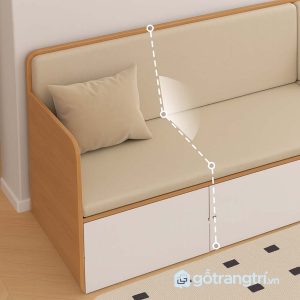 1 ghế sofa có hộc kéo để đồ