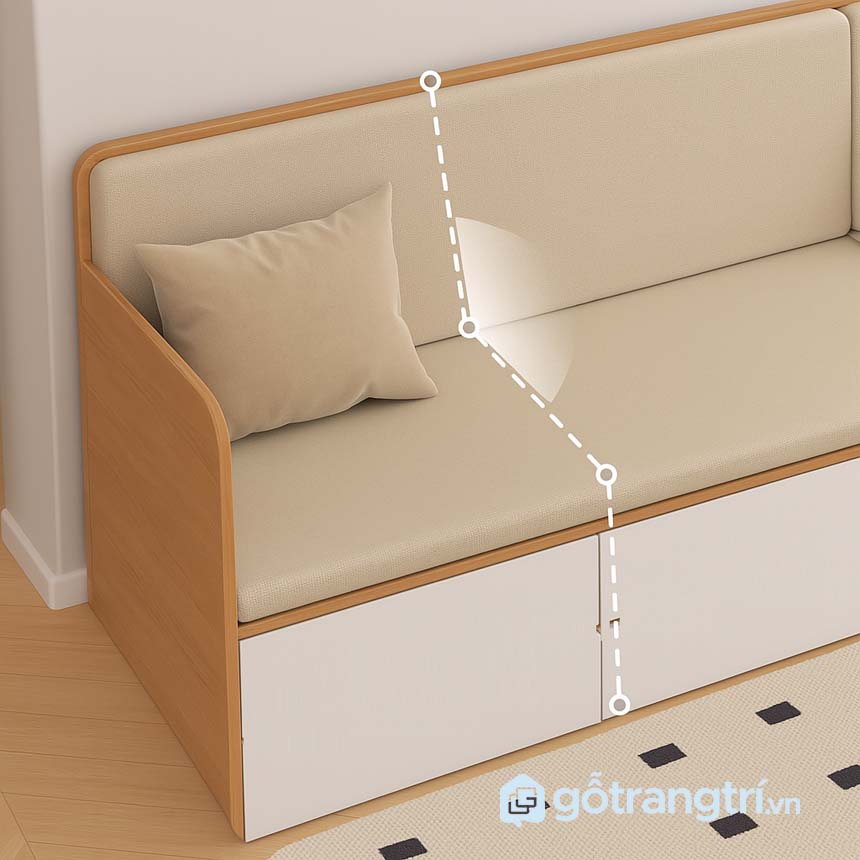 Ghế sofa có hộc kéo để đồ GHS-8398