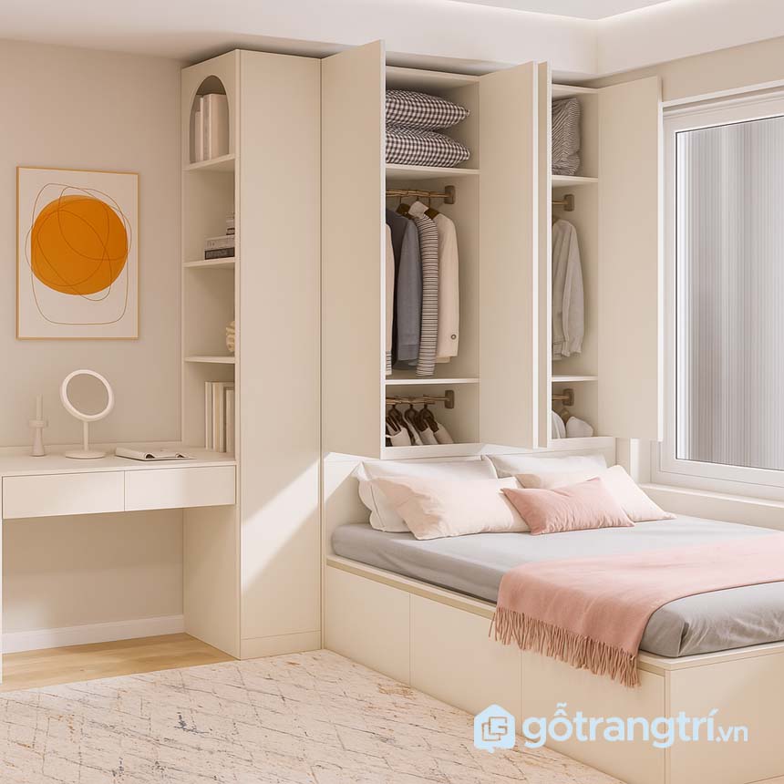 Giường ngủ liền tủ quần áo