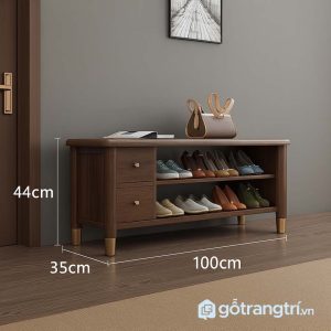 1 tủ giày gỗ thấp đa năng